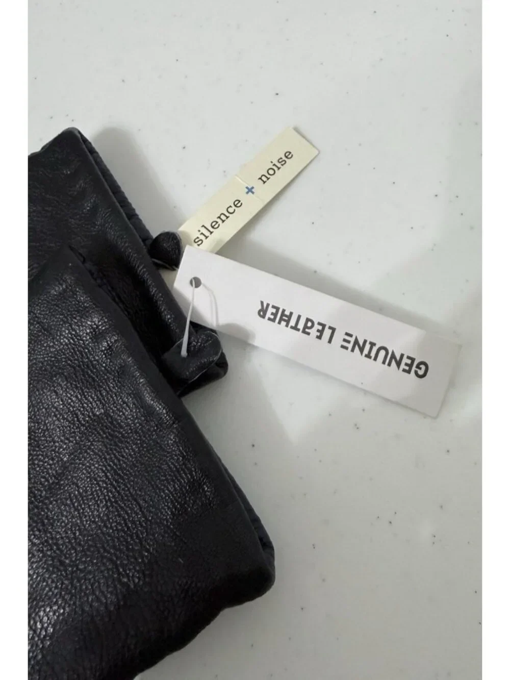 Urban Outfitters Silence + Noise Leather Women's Gloves Size SM Blue & Black NEW